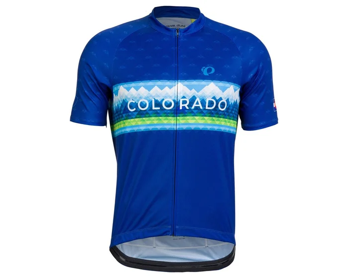 Pearl iZUMi Quest Graphic Short Sleeve Jersey (Navy Homestate) (M)