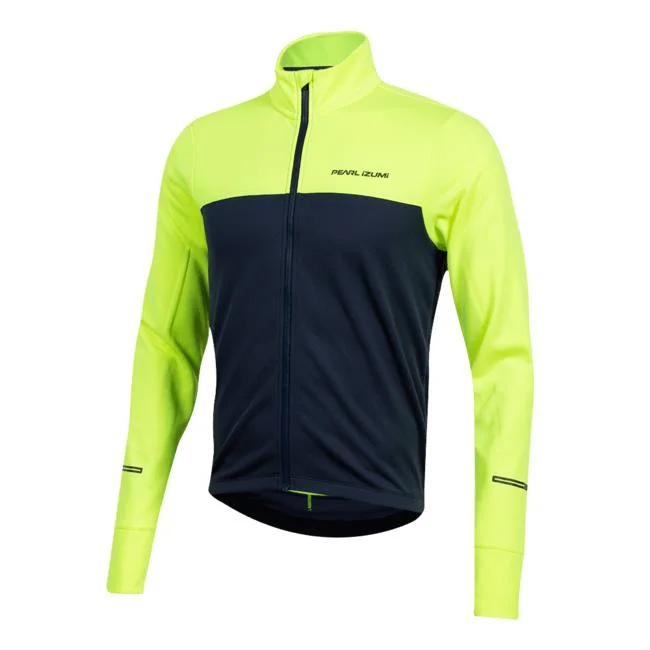 Pearl Izumi Quest Thermal Cycling Jersey – Blue/Yellow – Medium