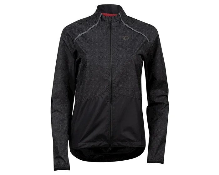 Pearl iZUMi Women’s Bioviz Barrier Jacket (Black/Reflective Deco) (XL)