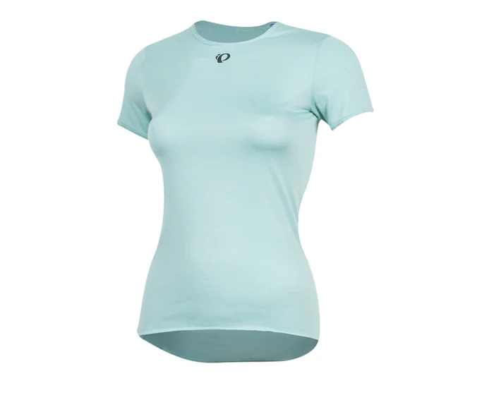 Pearl iZUMi Women’s Merino Short Sleeve Base Layer (Aquifer) (XS)