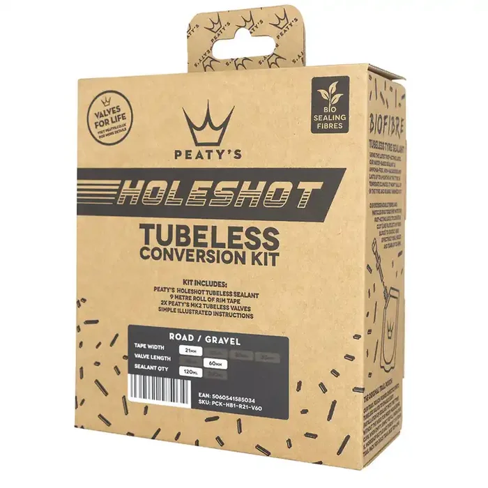 Peaty‘s Holeshot Tubeless Conversion Kit (21mm) Road/Gravel