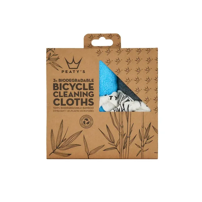 Peaty‘s Natural Bamboo Cleaning Cloths, Pack/3