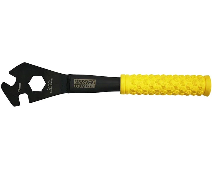 Pedro’s Equalizer Pedal Wrench II w/ Socket Driver (Dual 15mm Pedal Slots) (24mm Socket Driver)