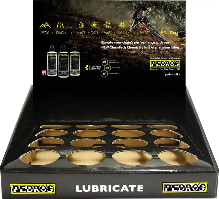 Pedro‘S Bike Care Pop Display, Small Holds 16 4Oz Bottles Of Lube