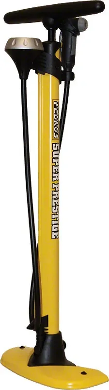 Pedro‘s Floor Pump Super Prestige Professional, Yellow