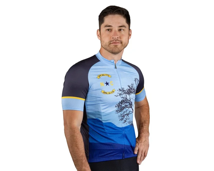 Performance Men’s Cycling Jersey (North Carolina) (Relaxed Fit) (S)