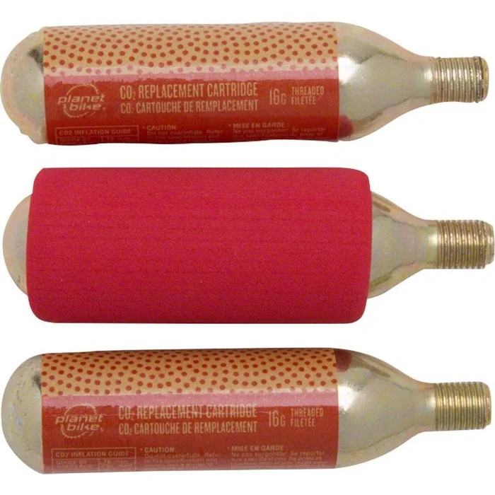 Planet Bike Threaded CO2 Cartridges 16g – 3-Pack