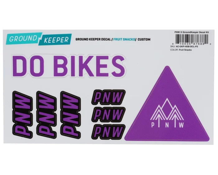 PNW Components X Ground Keeper Custom Handlebar Decal Kit (Fruit Snacks) (For Loam and Range Gen 4)
