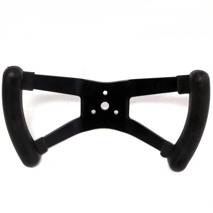Polished Aluminum Butterfly Steering Wheel (Black)