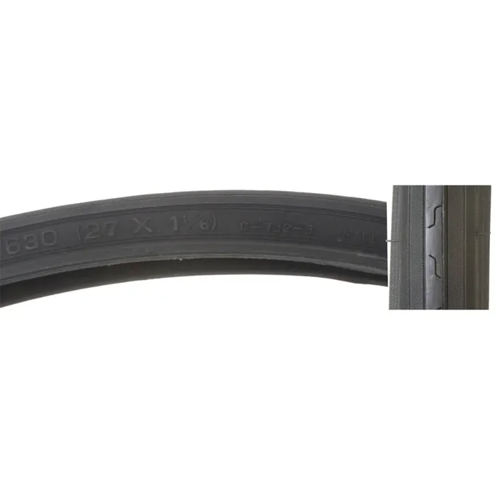 Premium 27×1-1/8 Bicycle Tires – Durable Wire Bead Street & Cyclocross Options with Grooved Tread, Siping, and Reflective Sidewalls for Performance and Safety