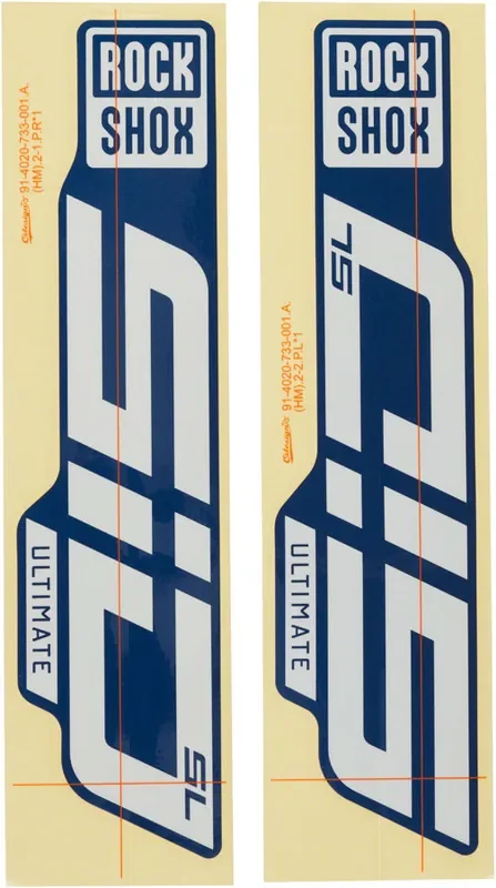 Premium RockShox Fork Decal Kits for SID SL & SID SL D1 Customizable Colors, Fresh Clean Sticker Technology, Style & Performance Enhancement