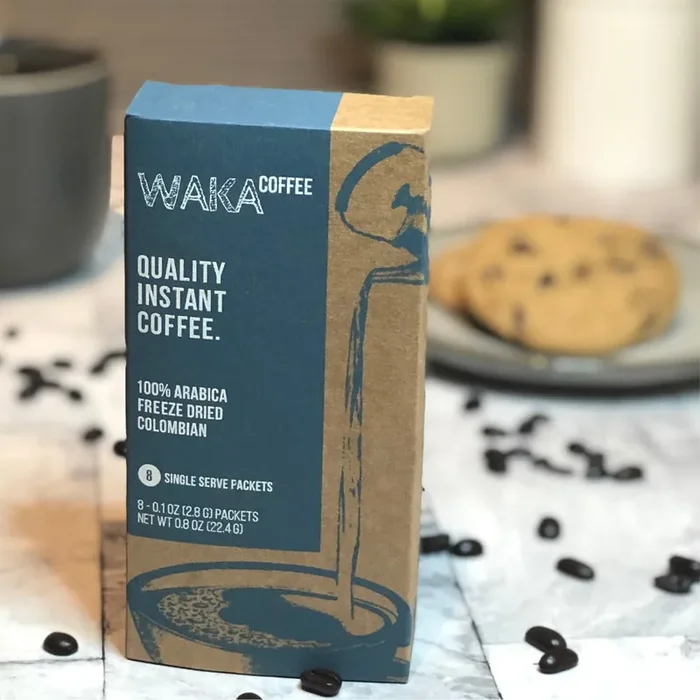 Premium Single-Origin Colombian Instant Coffee Packs – Medium Roast & Decaf, Convenient, Freshly Brewed Taste for Camping, Travel & On-the-Go