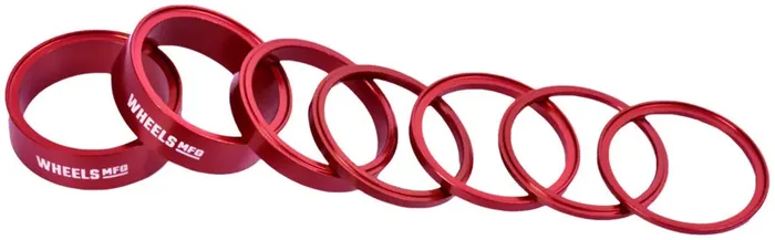 Premium StackRight Headset Spacer Kits in Multiple Colors Precision Machined 6061 Aluminum, Interlocking Technology, & Adjustable Thickness for Cyclists