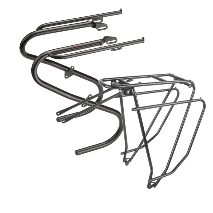 Premium Tubus Lowrider Front & Logo Evo Rear Bike Rack Bundle Durable Aluminum, Touring & Commuter Compatible