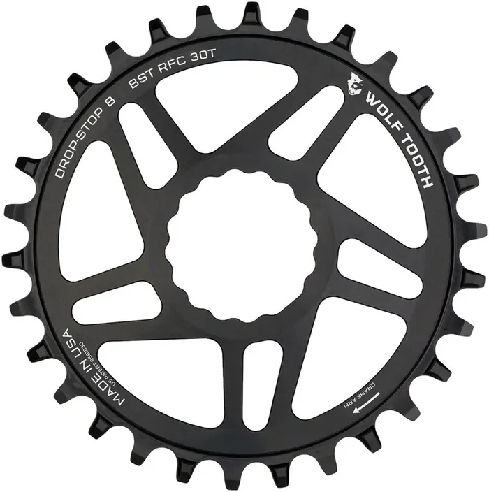 Premium Wolf Tooth Direct Mount Chainrings for Race Face/Easton CINCH – Aluminum, Drop-Stop Teeth, Boost 52mm, 9-12 Speed Compatibility