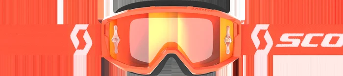 Primal Goggle Orange/White Orange Chrome Works