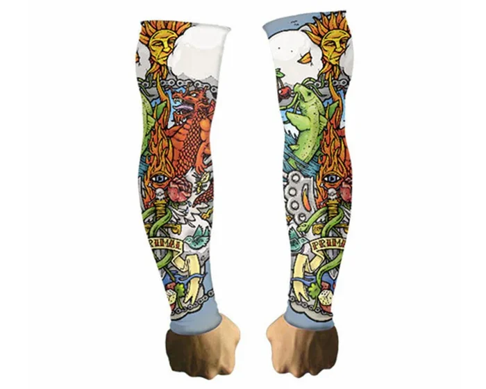 Primal Wear Lightweight Arm Sun Sleeves (Tattoo) (2XL)