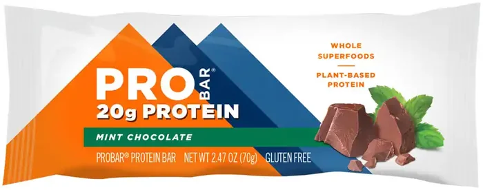 ProBar Base Bar Mint Chocolate Box of 12 Gluten GMO Free and Certified Organic