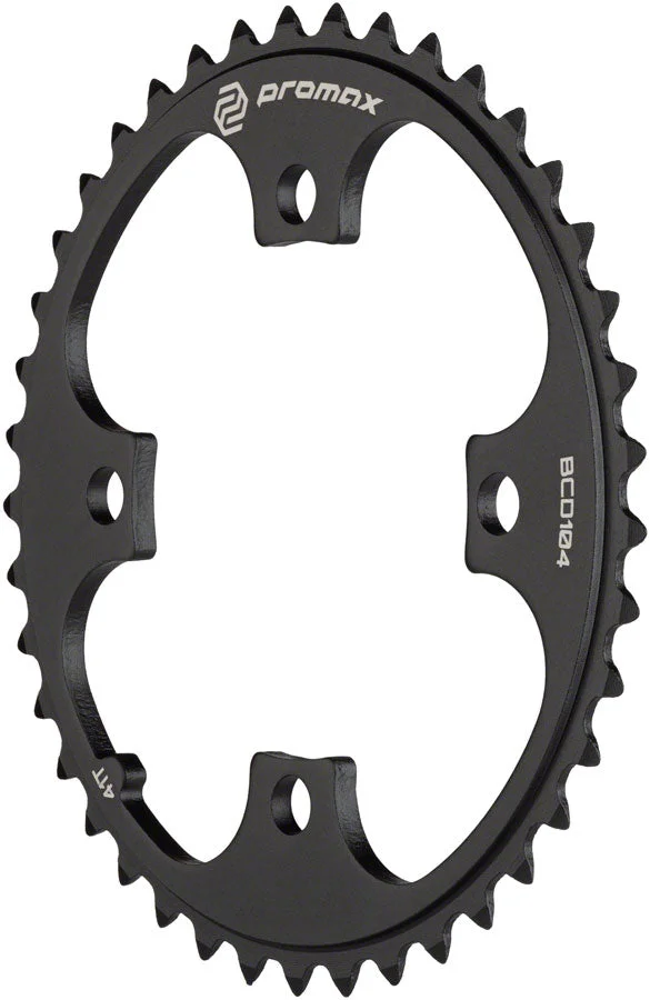 Promax 4-Bolt Chainring – 41t 104 BCD Black