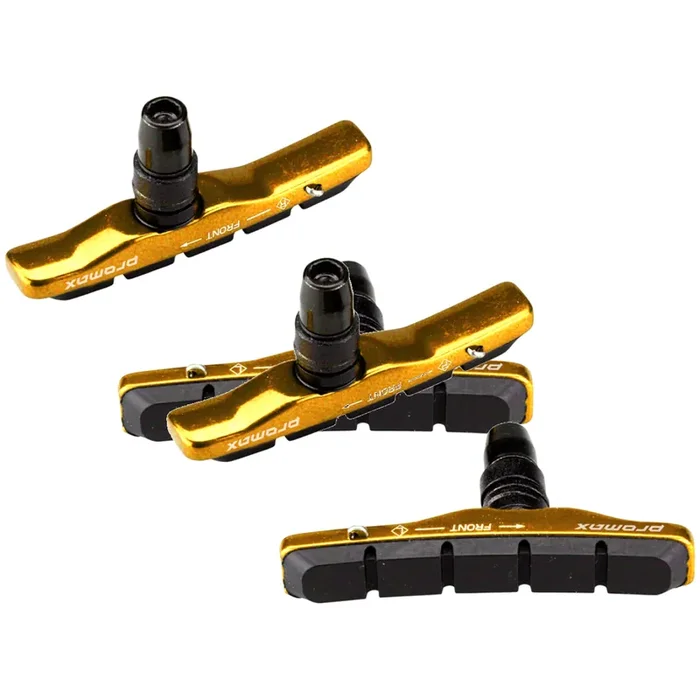 Promax B-1 Cartridge Brake Pads – 70mm Gold for Linear Pull Bikes Easy Swap, Vibrant Color & Durable Performance