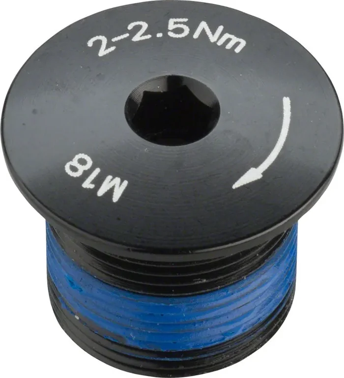 Promax Crank Spindle Fixing Bolt for 2 Piece Cranks Alloy Black Sold Each