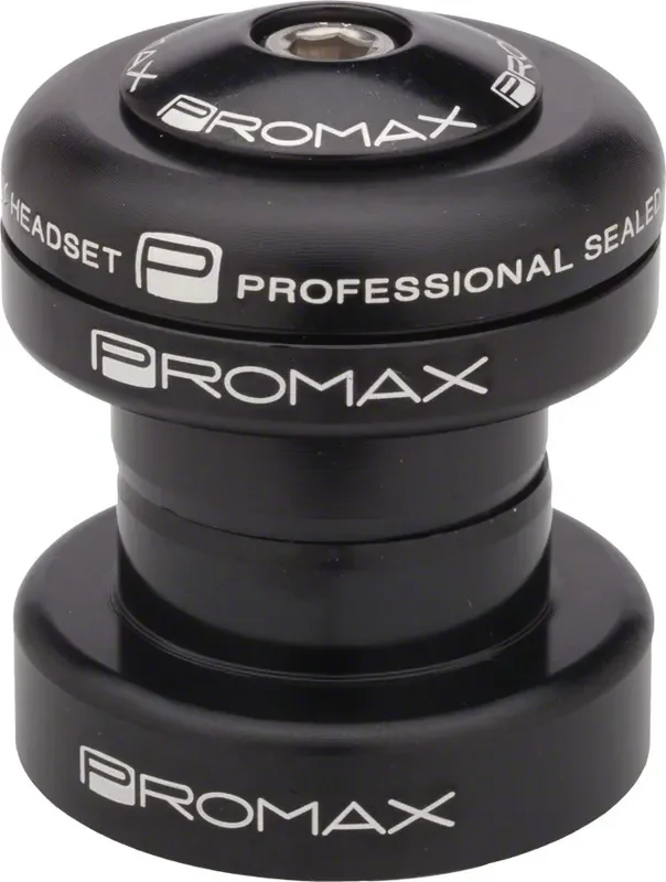Promax PI-1 Alloy Sealed Bearing 1″ Press in Headset Black