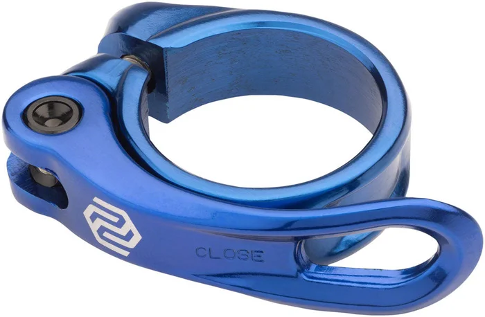 Promax QR-1 Quick Release Seatpost Clamp – 34.9mm Blue
