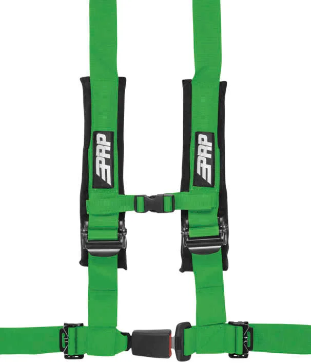 PRP 4.2 4-Point Auto Buckle H-style Harness – Green