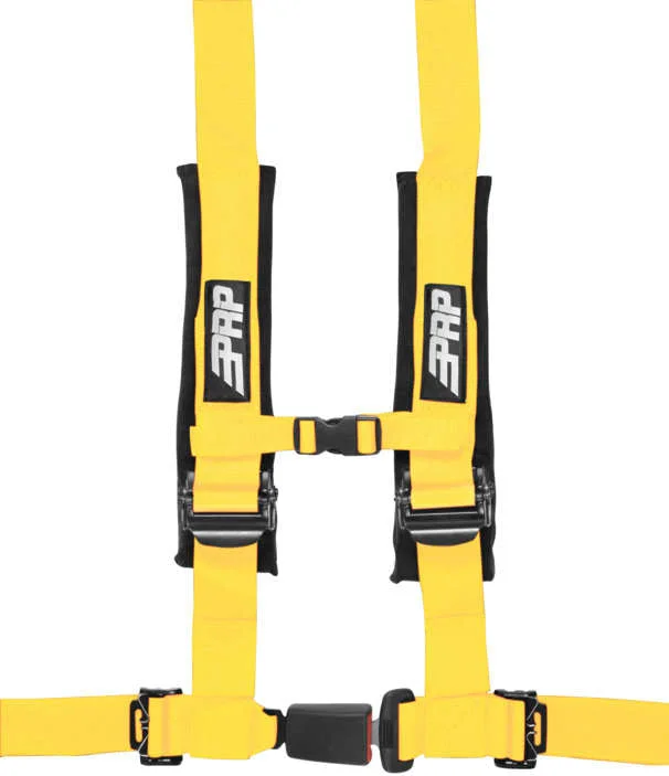 PRP 4.2 4-Point Auto Buckle H-style Harness – Yellow