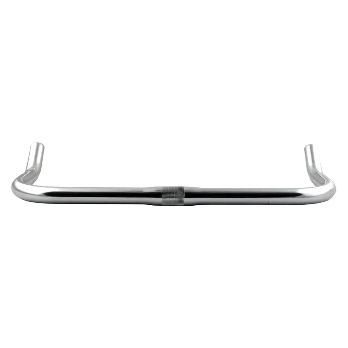 Pure Cycles Bullhorn Handlebar 25.4mm Clamp 435mm Fixie/Road Silver Aluminum