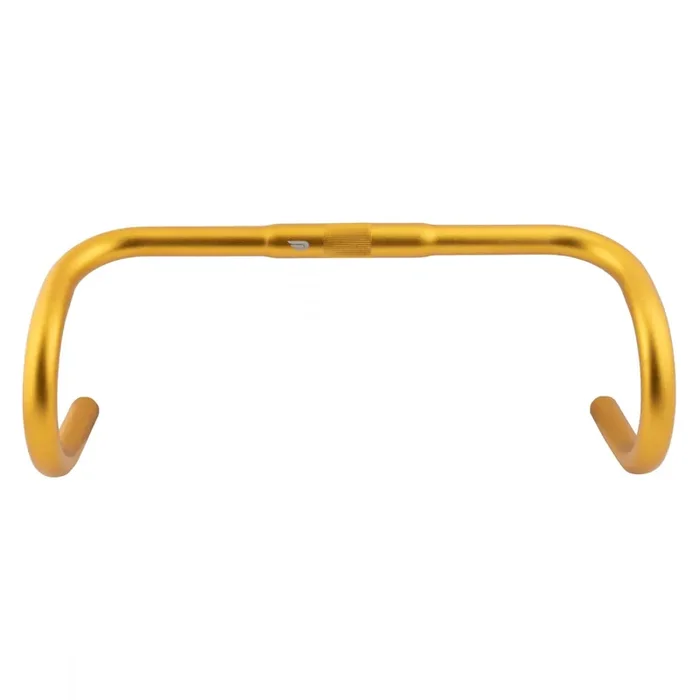 Pure Cycles Pure Fix Drop Bars 25.4mm Clamp 400mm 138mm Drop Gold Aluminum Road
