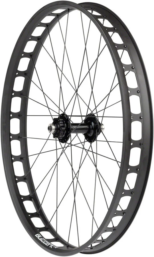 Quality Blizzerk Front Wheel – 26″ QR x 135mm Pugsley 6-Bolt 32H BLK