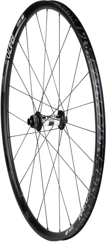 Quality Wheels 700c Front Wheel DT 350/DT R470db 12x100mm Center Lock Black