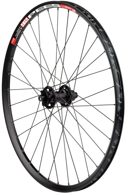 Quality Wheels Bear Pawls / DT Swiss E593 Rear Wheel – 26″, 10 x 135mm Bolt-On, 6-Bolt, 13T Single-Speed, Black, 32H