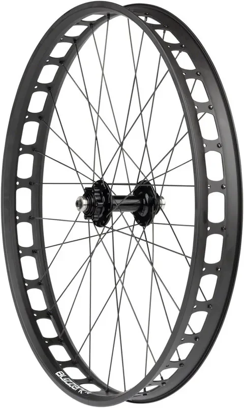 Quality Wheels Blizzerk Fat Front Wheel 26in QRx135mm Pugsley 6-Bolt 32H Black