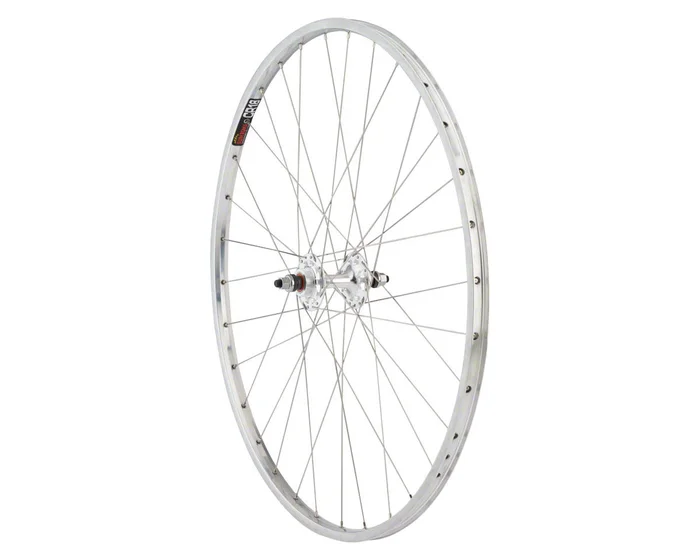 Quality Wheels CR-18 Track Rear Wheel (27″) (10 x 1 x 120mm) (Rim Brake) (Fixed/Freewheel) (Polished/Silver) (Clincher)