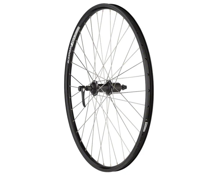 Quality Wheels Shimano/DH19 Mountain Rear Wheel (Black) (Shimano HG) (QR x 135mm) (26″)