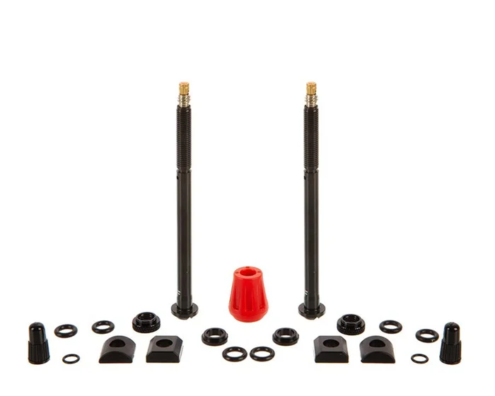 Quarq Tyrewiz 2.0 Tubeless Valve Stem Pack (Black) (Pair) (Length F)