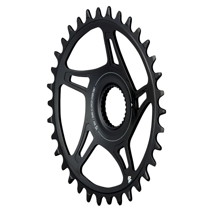 Race Face Bosch G4 Direct Mount Hyperglide+ eMTB Chainring 52mm Chainline – 34t Steel Requires Shimano 12-speed HG+ Chain BLK