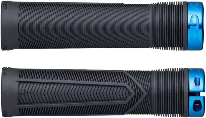 RaceFace Chester Grips – Lock-On, Black/Blue, 31mm