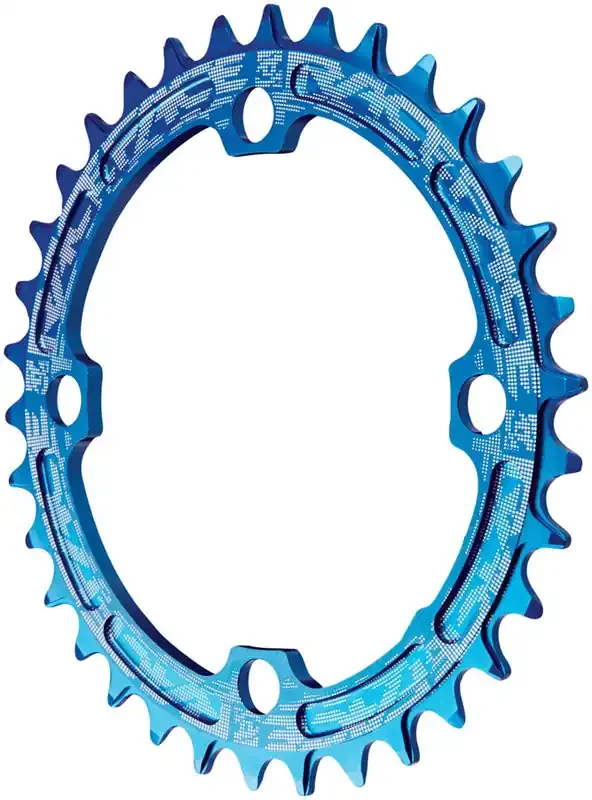 RaceFace Narrow Wide Chainring 104mm BCD 36t 9 10 11 12 Speed Compatible Blue