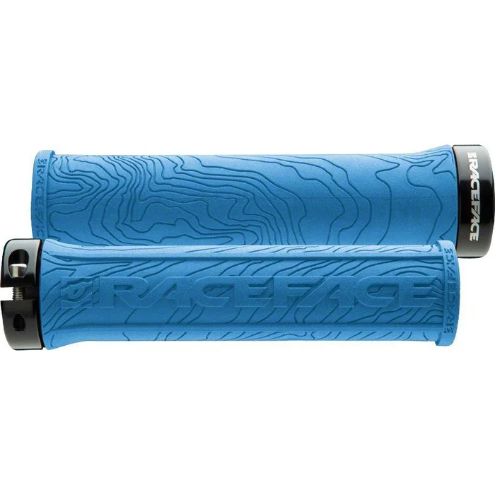 RaceFace RaceFace Half Nelson Grips – Blue Lock-On