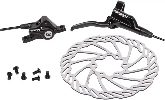 Radio Raceline Disc Brake Kit – Hydraulic, 140mm Rotor, Right Hand Lever, Black