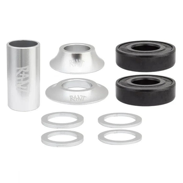 Rant Bang Ur Cartridge Bearing Mid Bottom Brackets Silver 22mm Spindle Cranks