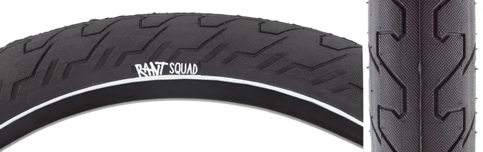 Rant Squad 20 x 2.3 Clincher Wire TPI 60 PSI 60 Black/Wht Reflective Tire 421-18078