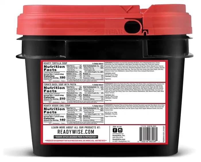 Readywise 48 Serving Emergency Soup