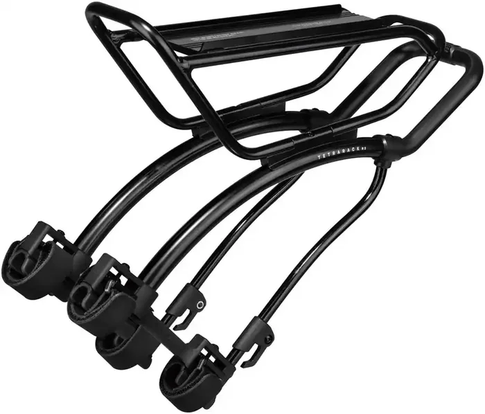 Rear Bike Rack Topeak TetraRack R2 Seatstay Strap Mount QuickTrack Compatible Blk