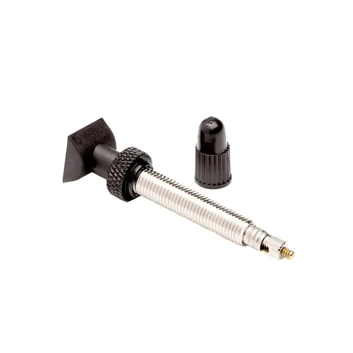 Reynolds Tubeless Brass Valve Stems – Durable Presta Valves for XC, Trail, and AM Mountain Wheels, 45mm & 75mm Lengths, Silver Finish