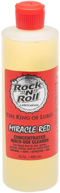 Rock-N-Roll Miracle Red Degreaser 16oz Biodegreaser Handle Cleaner Stain Remover