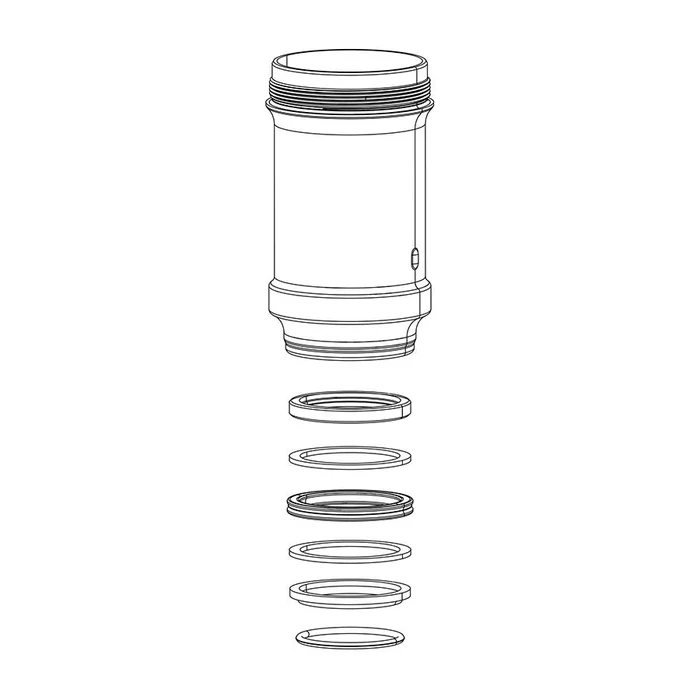RockShox Monarch B1 C1 D1 Air Can Assembly 165×38 – Monarch B1 (Plus RL XX) C1 (R RT RT3) D1 (RT3)
